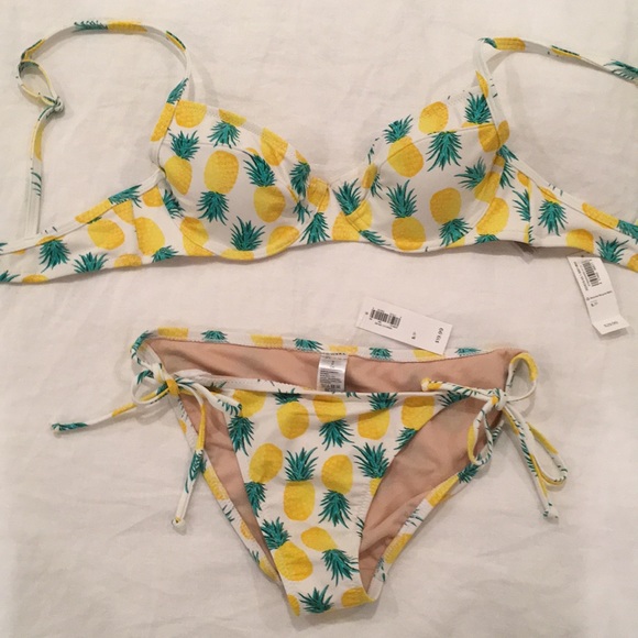 old navy pineapple swimsuit